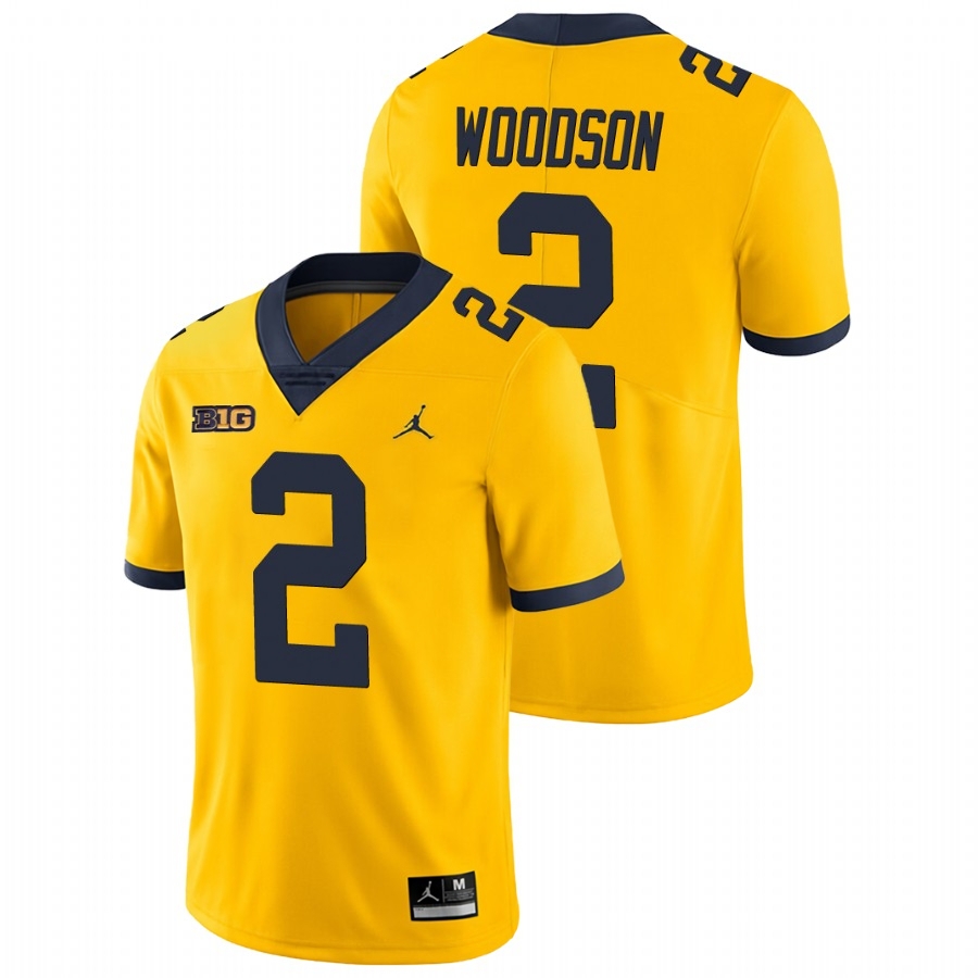 Michigan Wolverines Men's NCAA Charles Woodson #2 Yellow Game College Football Jersey WOJ8149VT